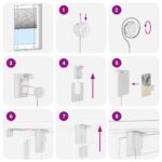 vidaXL plisovaná roleta biela 40x100 cm šírka látky 39,4 cm – Obrázok 5