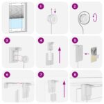 vidaXL plisovaná roleta biela 60x100 cm šírka látky 59,4 cm – Obrázok 5