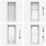 vidaXL plisovaná roleta biela 60x100 cm šírka látky 59,4 cm – Obrázok 7