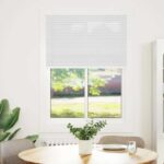 vidaXL plisovaná roleta biela 85x100 cm šírka látky 84,4 cm – Obrázok 2