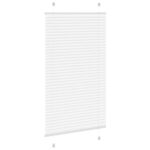 vidaXL plisovaná roleta biela 70x150 cm šírka látky 69,4 cm – Obrázok 4