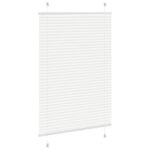vidaXL plisovaná roleta biela 90x150 cm šírka látky 89,4 cm – Obrázok 4