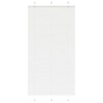 vidaXL plisovaná roleta biela 105x200 cm šírka látky 104,4 cm