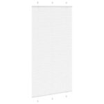 vidaXL plisovaná roleta biela 105x200 cm šírka látky 104,4 cm – Obrázok 3