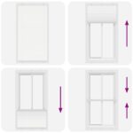 vidaXL plisovaná roleta biela 105x200 cm šírka látky 104,4 cm – Obrázok 7