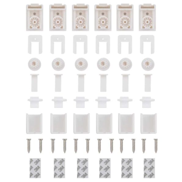 vidaXL plisovaná roleta biela 115x200 cm Šírka látky 114,4 cm – Obrázok 12