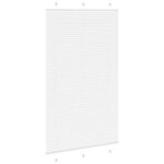 vidaXL plisovaná roleta biela 115x200 cm Šírka látky 114,4 cm – Obrázok 4