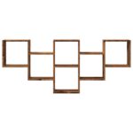 vidaXL Nástenná polica staré drevo 159x18x66 cm kompozitné drevo – Obrázok 4