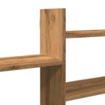 vidaXL Nástenná polica dub artisan 167,5x18x68 cm kompozitné drevo – Obrázok 7