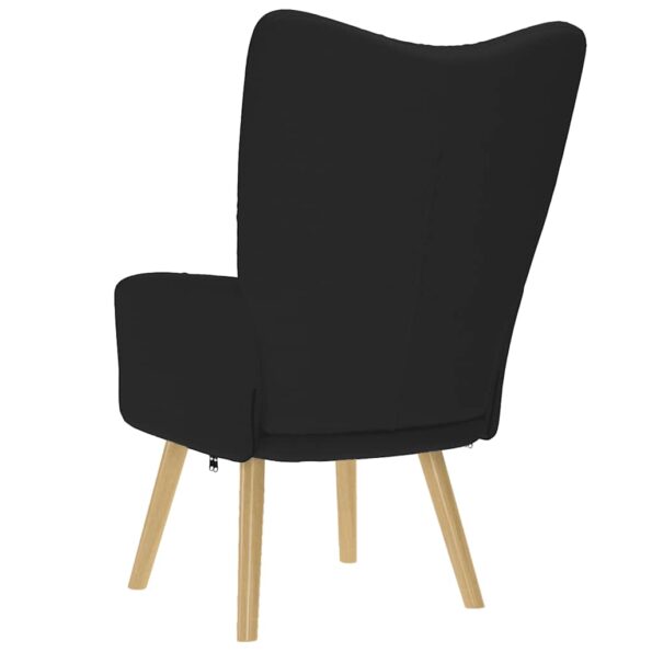 vidaXL Relaxačné kreslo čierne látkové – Obrázok 6