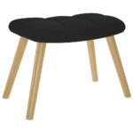 vidaXL Relaxačné kreslo s podnožkou čierne látka – Obrázok 6