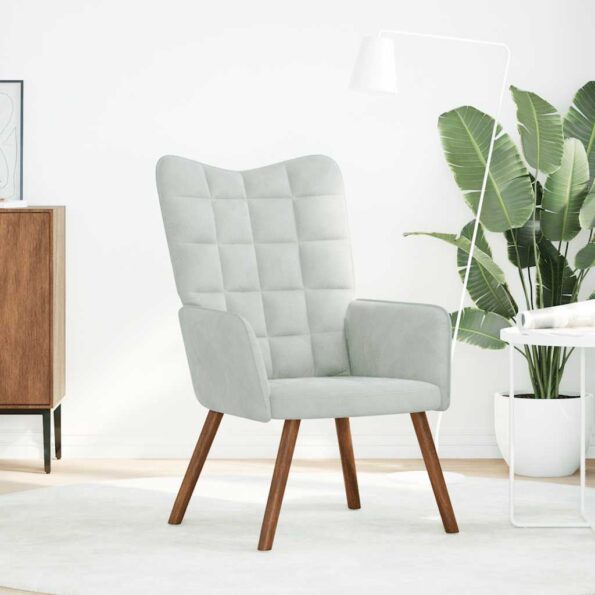 VXL8721158362353_g_en_hd_1.jpg vidaXL Relaxačné kreslo bledosivé zamat – Obrázok 3