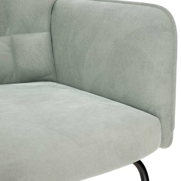 VidaXL Hojdacie kreslo so stoličkou Light Grey Velvet – Obrázok 9