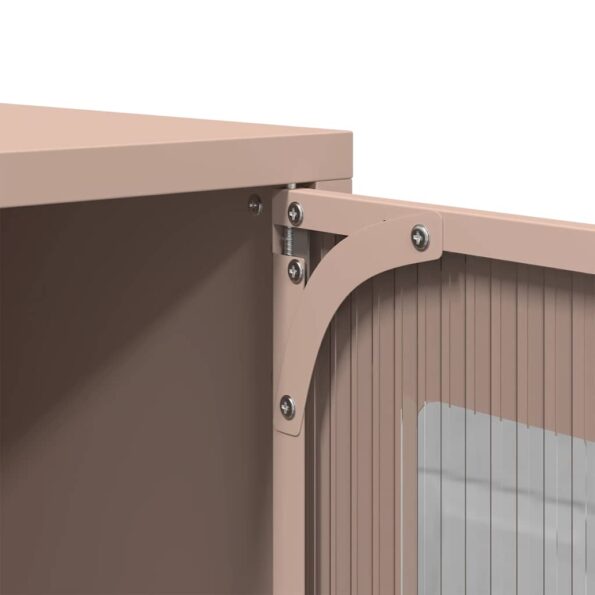 vidaXL Nočná skrinka Ružová 36x39x60,5 cm Oceľ valcovaná za studena – Obrázok 10