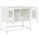 TV skrinka vidaXL Biela 68x39x60,5 cm Oceľ valcovaná za studena – Obrázok 5