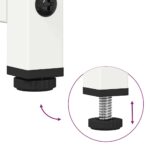 TV skrinka vidaXL Biela 68x39x60,5 cm Oceľ valcovaná za studena – Obrázok 9