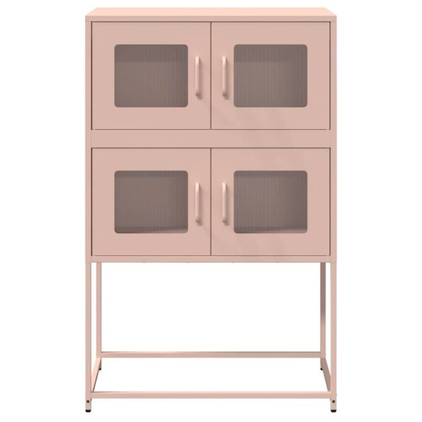 vidaXL Highboard Pink 68x39x107 cm Oceľ – Obrázok 5
