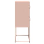vidaXL Highboard Pink 68x39x107 cm Oceľ – Obrázok 7