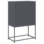vidaXL Highboard Antracit 68x39x107 cm Oceľ – Obrázok 8