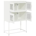 vidaXL Highboard White 68x39x107 cm Oceľ – Obrázok 6