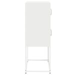 vidaXL Highboard White 68x39x107 cm Oceľ – Obrázok 7