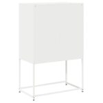 vidaXL Highboard White 68x39x107 cm Oceľ – Obrázok 8