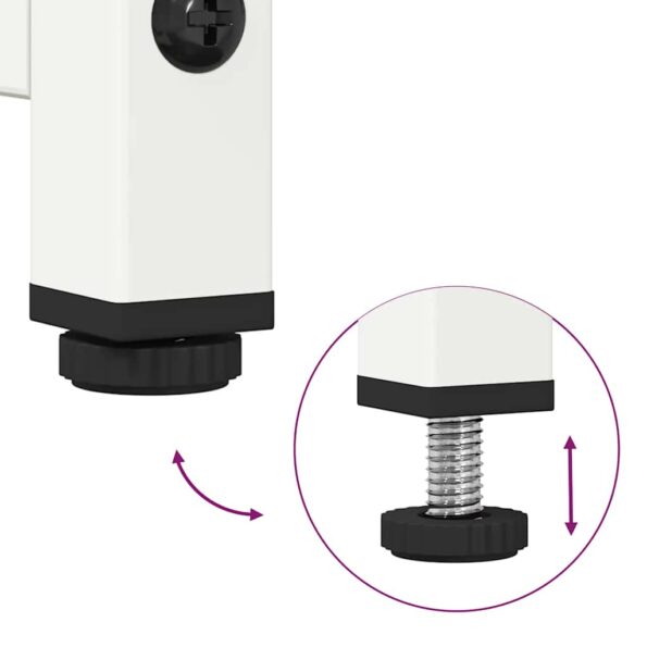 vidaXL Highboard White 68x39x107 cm Oceľ – Obrázok 9