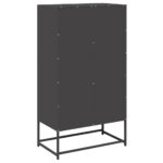 vidaXL Highboard Black 68x39x123 cm Oceľ – Obrázok 8
