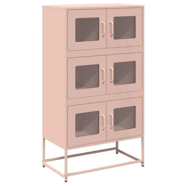 vidaXL Highboard Pink 68x39x123 cm Oceľ – Obrázok 2