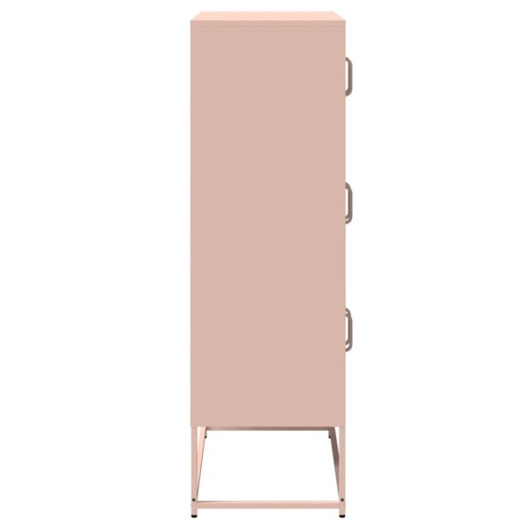 vidaXL Highboard Pink 68x39x123 cm Oceľ – Obrázok 7