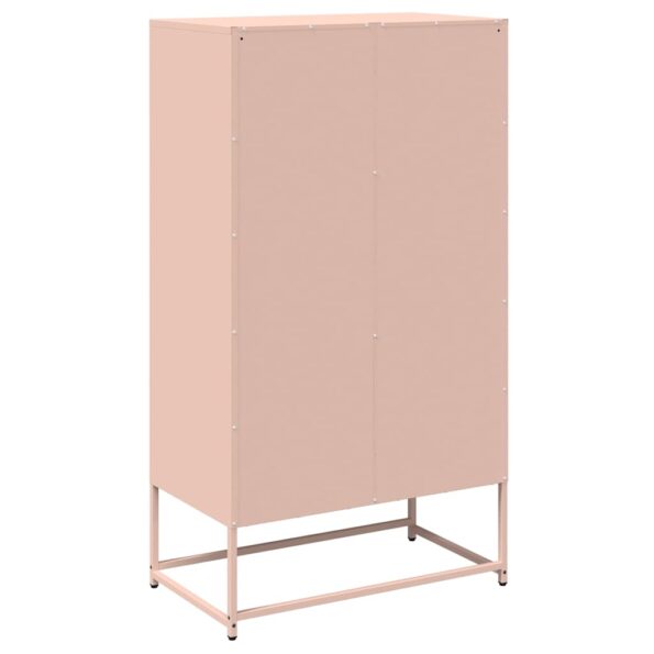 vidaXL Highboard Pink 68x39x123 cm Oceľ – Obrázok 8