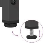 vidaXL Highboard Black 68x39x123 cm Oceľ – Obrázok 9