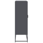 vidaXL Highboard Antracit 68x39x123 cm Oceľ – Obrázok 7