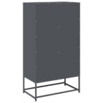 vidaXL Highboard Antracit 68x39x123 cm Oceľ – Obrázok 8