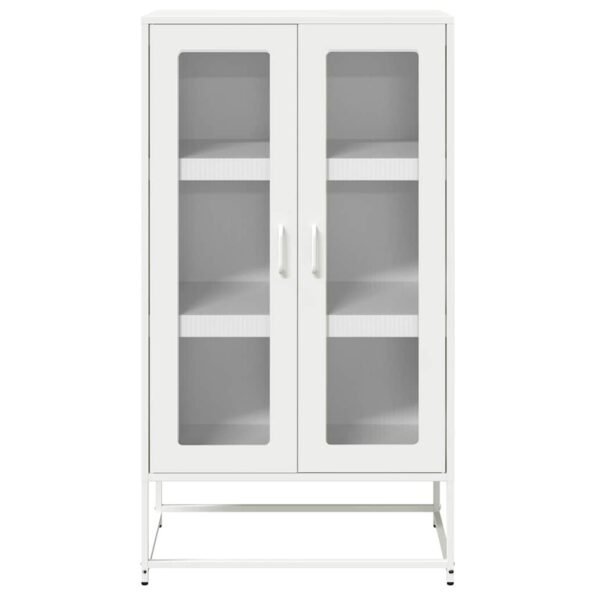 vidaXL Highboard White 68x39x123 cm Oceľ – Obrázok 5