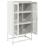 vidaXL Highboard White 68x39x123 cm Oceľ – Obrázok 6