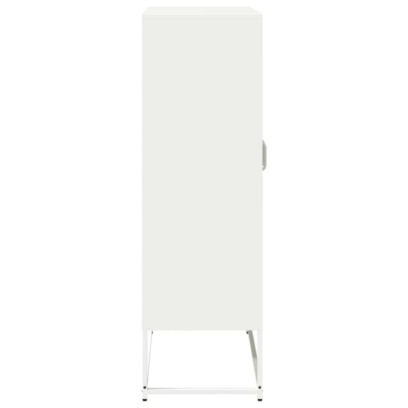 vidaXL Highboard White 68x39x123 cm Oceľ – Obrázok 7