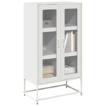 vidaXL Highboard White 68x39x123 cm Oceľ