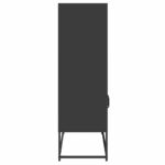 vidaXL Highboard Black 68x39x123 cm Oceľ – Obrázok 7