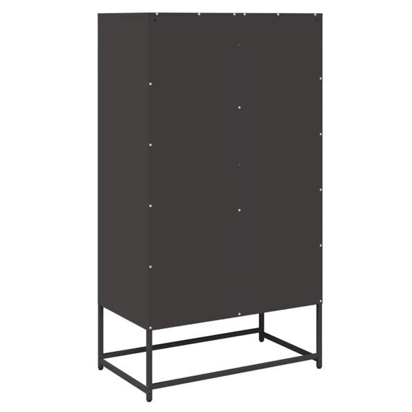 vidaXL Highboard Black 68x39x123 cm Oceľ – Obrázok 8