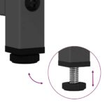 vidaXL Highboard Black 68x39x123 cm Oceľ – Obrázok 9