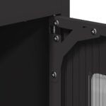 vidaXL Highboard Black 68x39x123 cm Oceľ – Obrázok 10