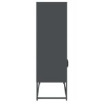 vidaXL Highboard Antracit 68x39x123 cm Oceľ – Obrázok 7