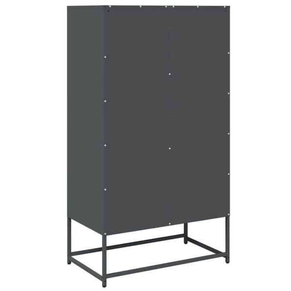 vidaXL Highboard Antracit 68x39x123 cm Oceľ – Obrázok 8