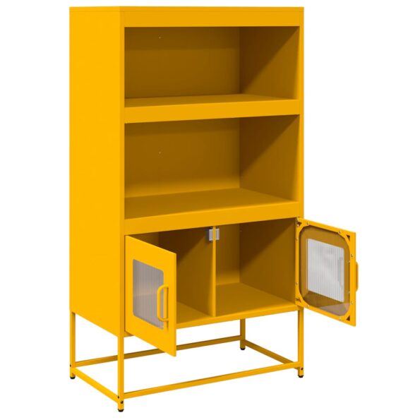VXL8721158372055_g_en_hd_3.jpg vidaXL Highboard horčicová žltá 68x39x123 cm Oceľ – Obrázok 5