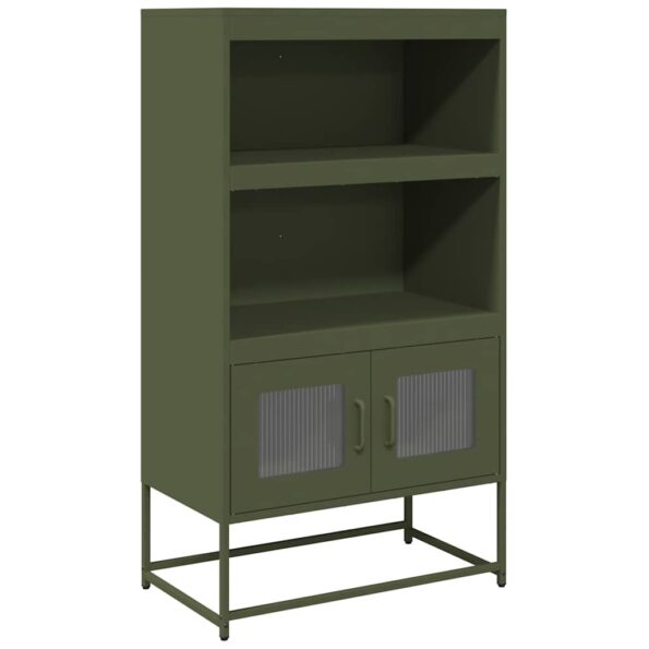 VXL8721158372062_a_en_hd_1.jpg vidaXL Highboard Olive Green 68x39x123 cm Oceľ – Obrázok 2