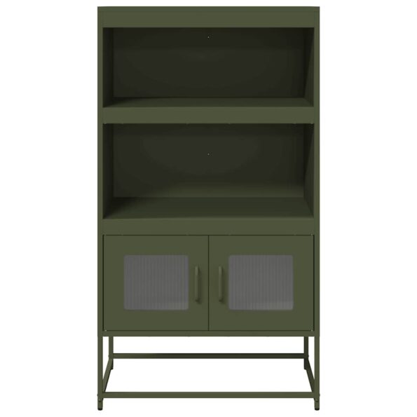 VXL8721158372062_g_en_hd_3.jpg vidaXL Highboard Olive Green 68x39x123 cm Oceľ – Obrázok 5