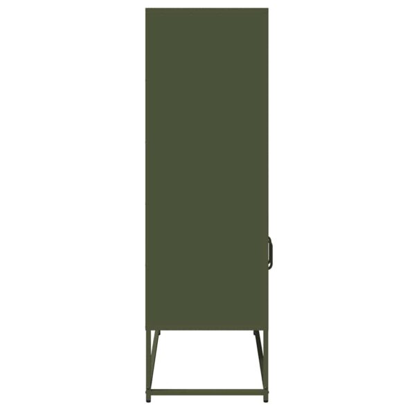 VXL8721158372062_g_en_hd_5.jpg vidaXL Highboard Olive Green 68x39x123 cm Oceľ – Obrázok 7