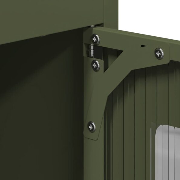 VXL8721158372062_g_en_hd_8.jpg vidaXL Highboard Olive Green 68x39x123 cm Oceľ – Obrázok 10