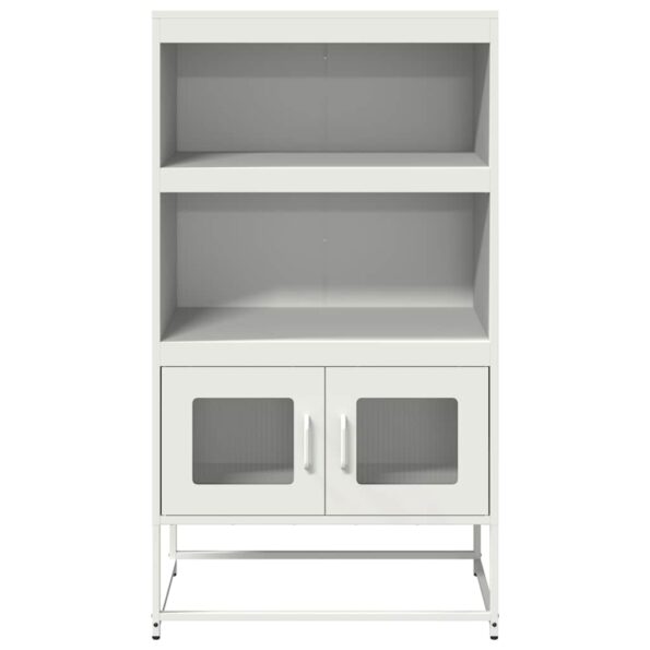 vidaXL Highboard White 68x39x123 cm Oceľ – Obrázok 5